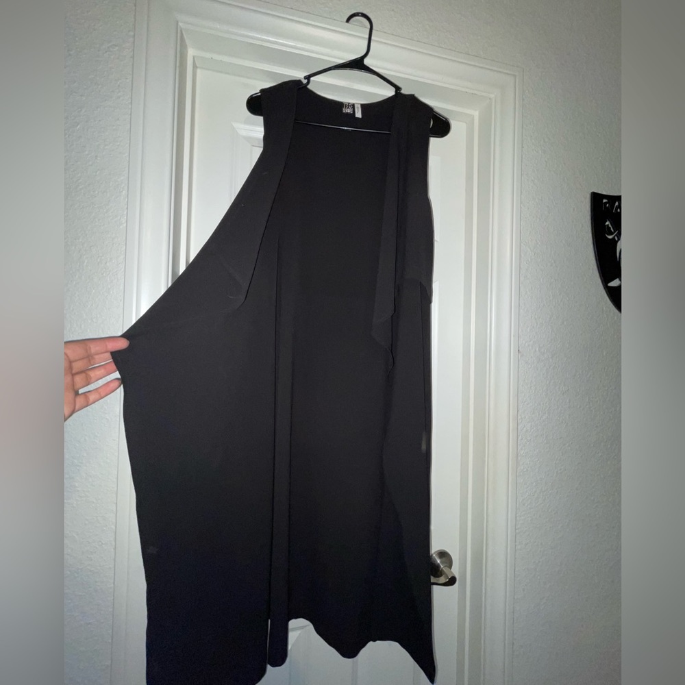 Black sheer cardigan